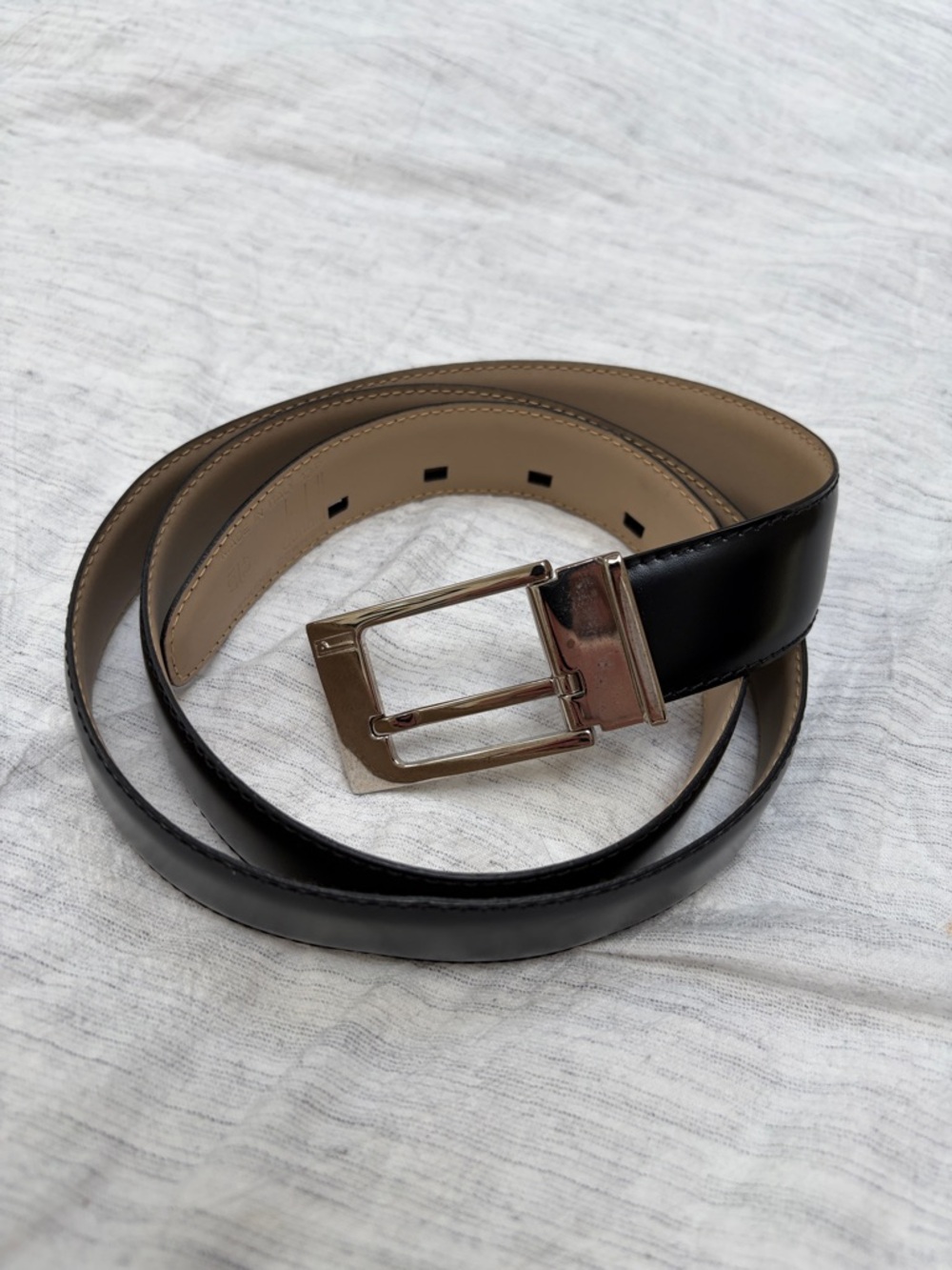 Dunhill Black Leather Belt size 42